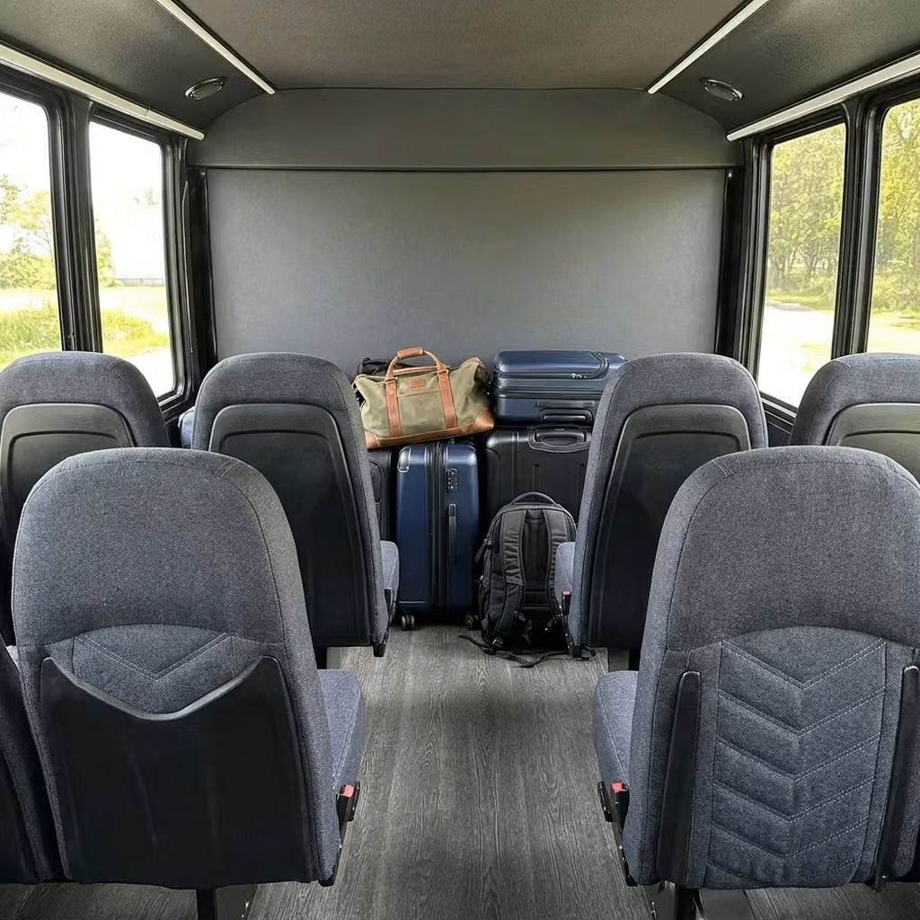 gadsden 25 passenger minibus luggage area