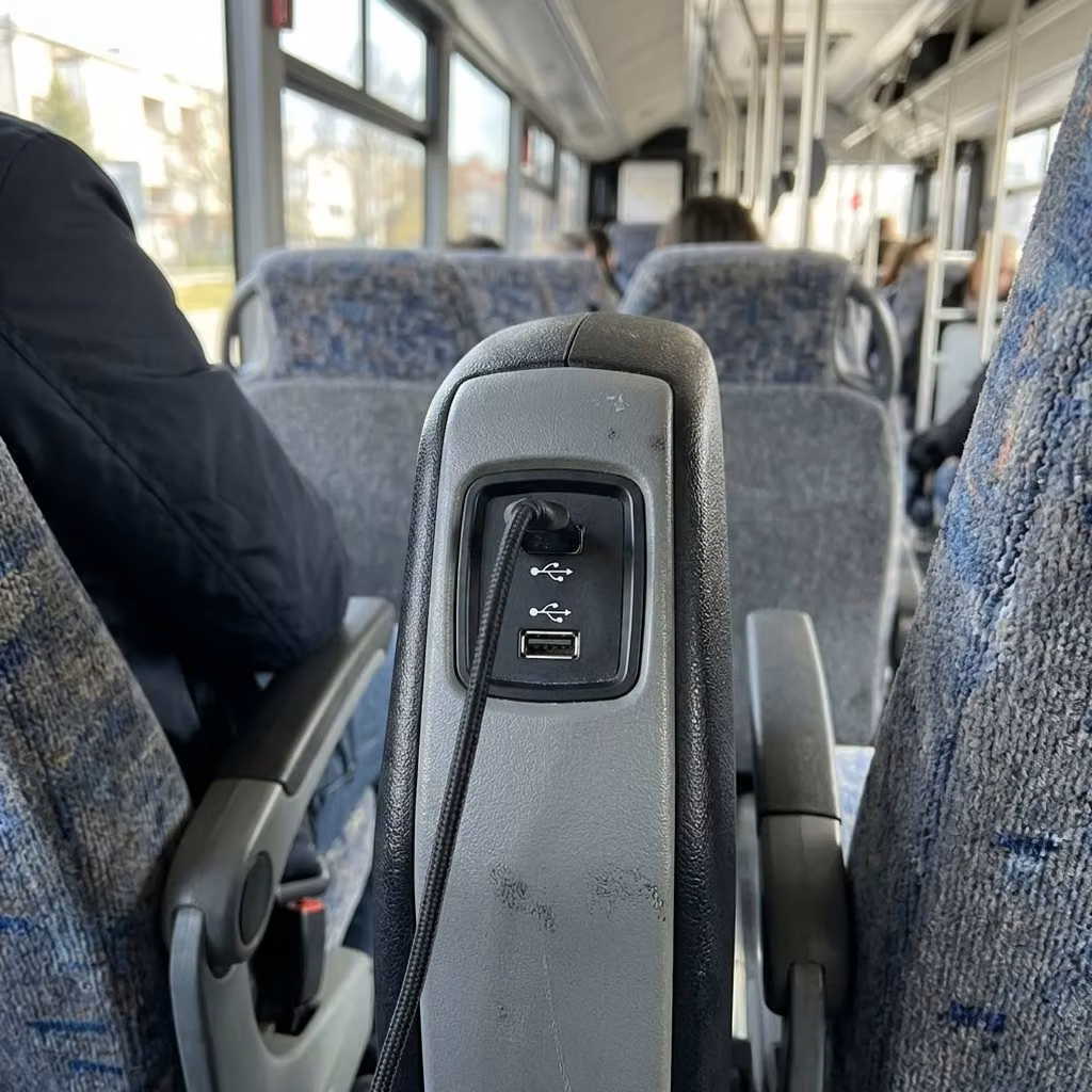 gadsden 28 passenger minibus usb charging