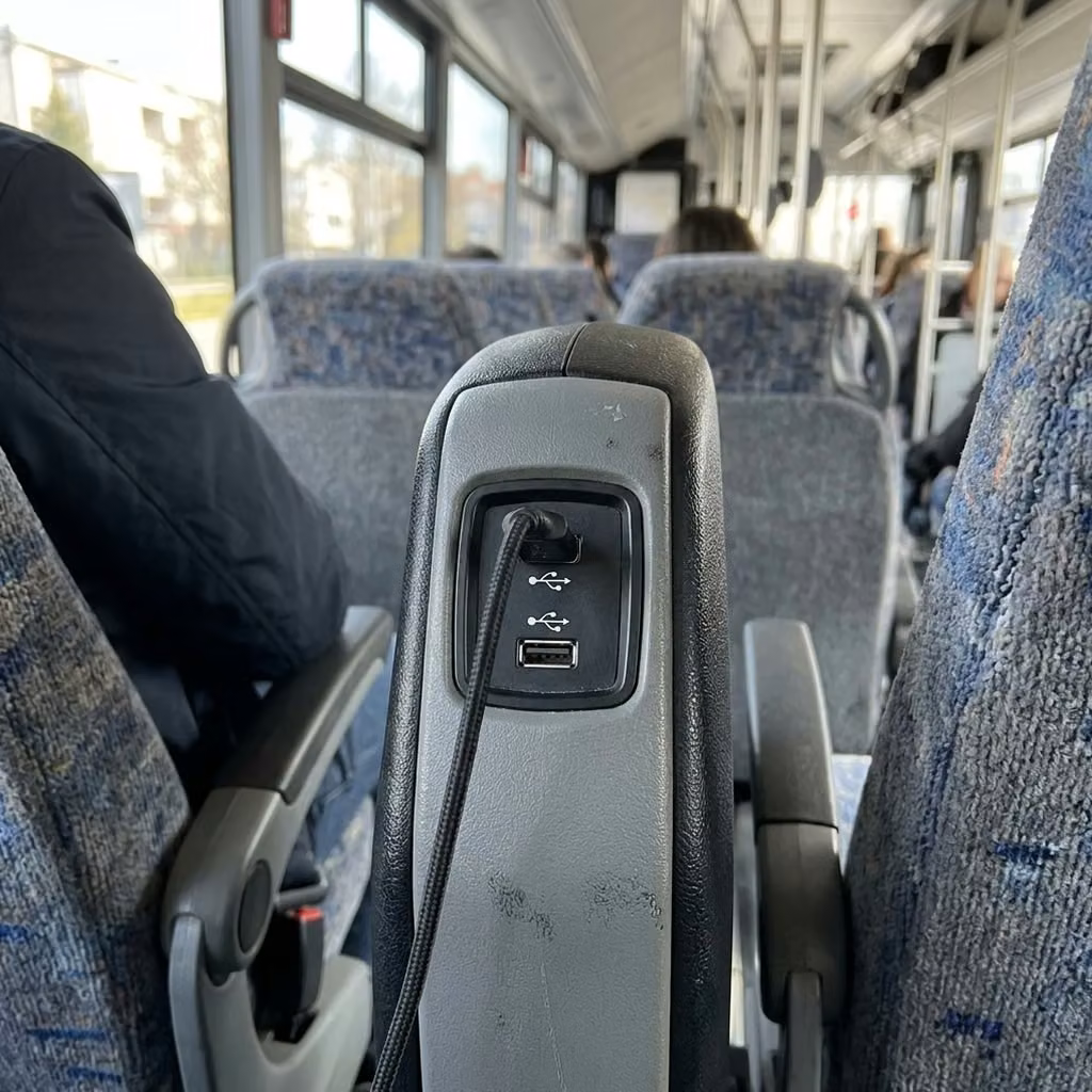gadsden 30 passenger minibus usb charging