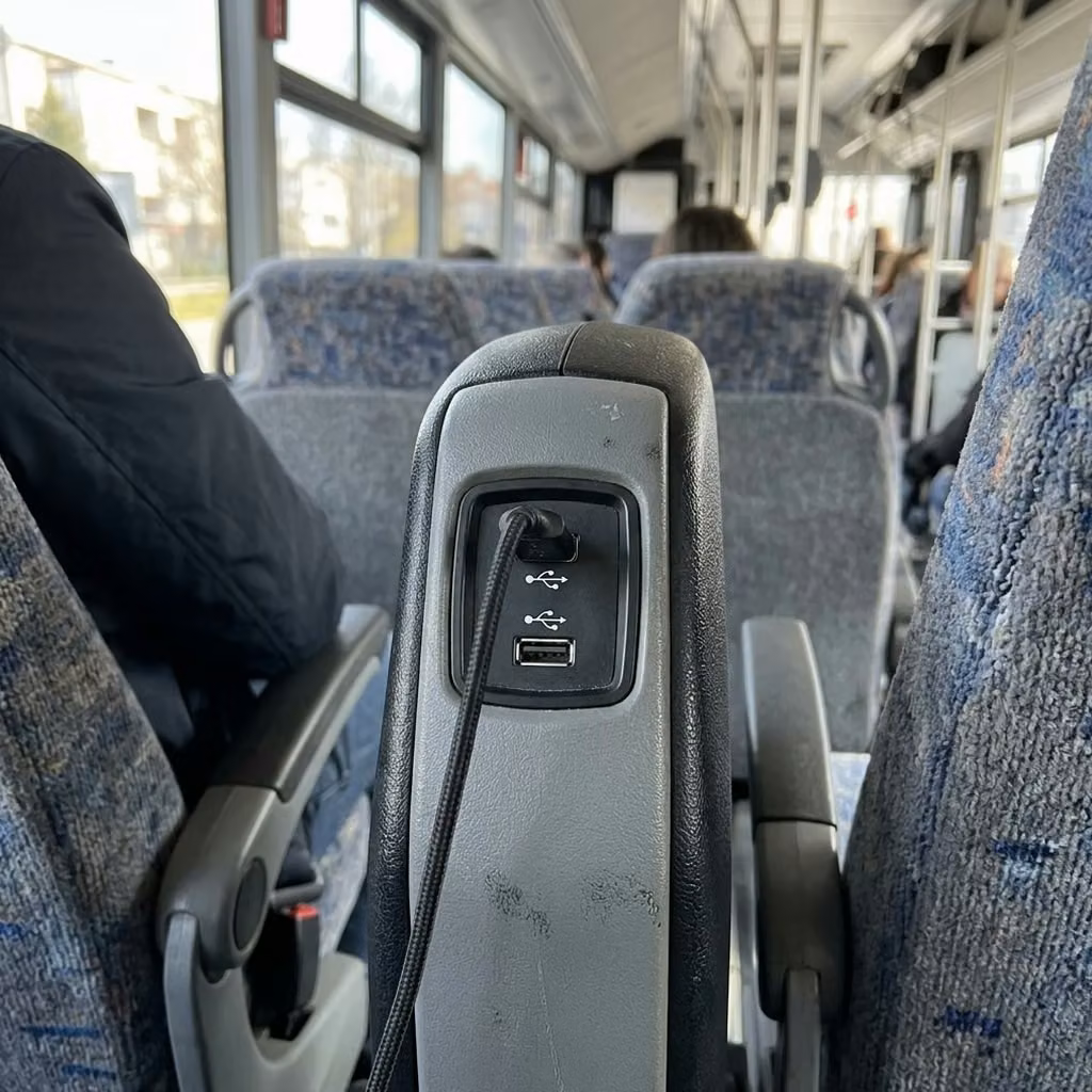 gadsden 35 passenger minibus usb charging