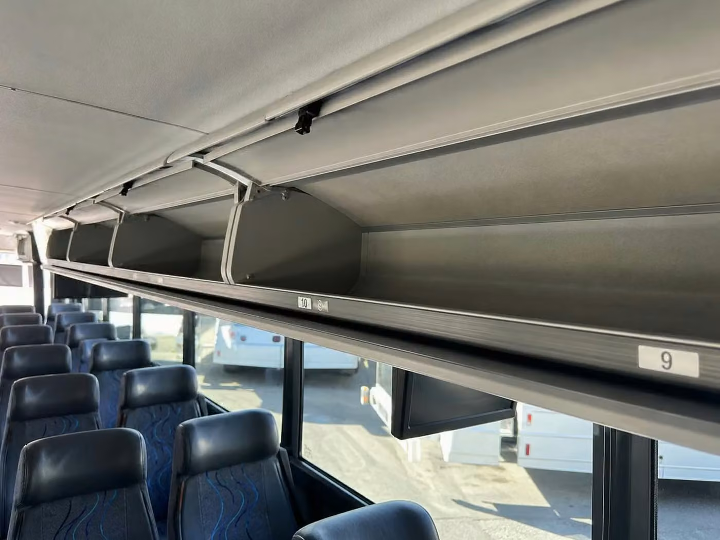 gadsden charter bus overhead storage
