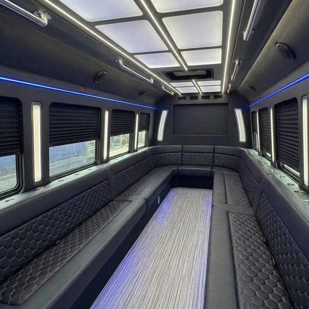 gadsden party bus wraparound seating