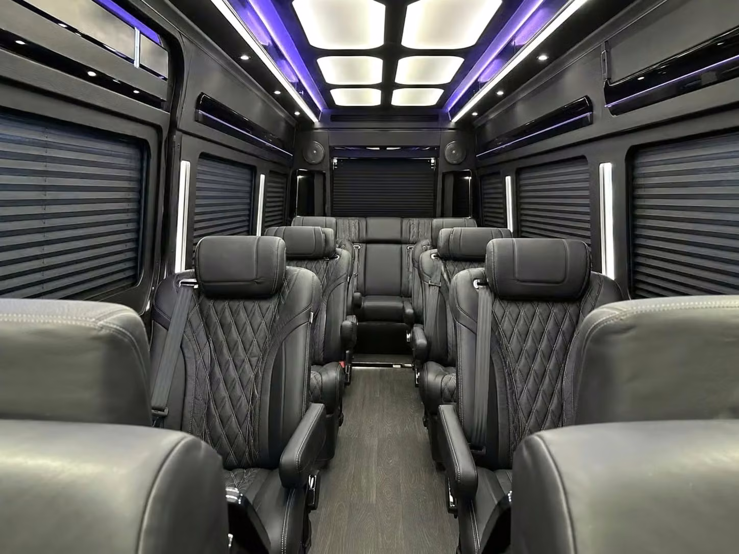 gadsden sprinter van rental with driver reclining seats